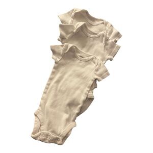 Precious Firsts Newborn White Bodysuit Set